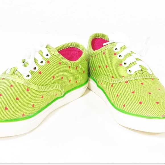 Green Canvas Sneakers - Picture 3 of 5